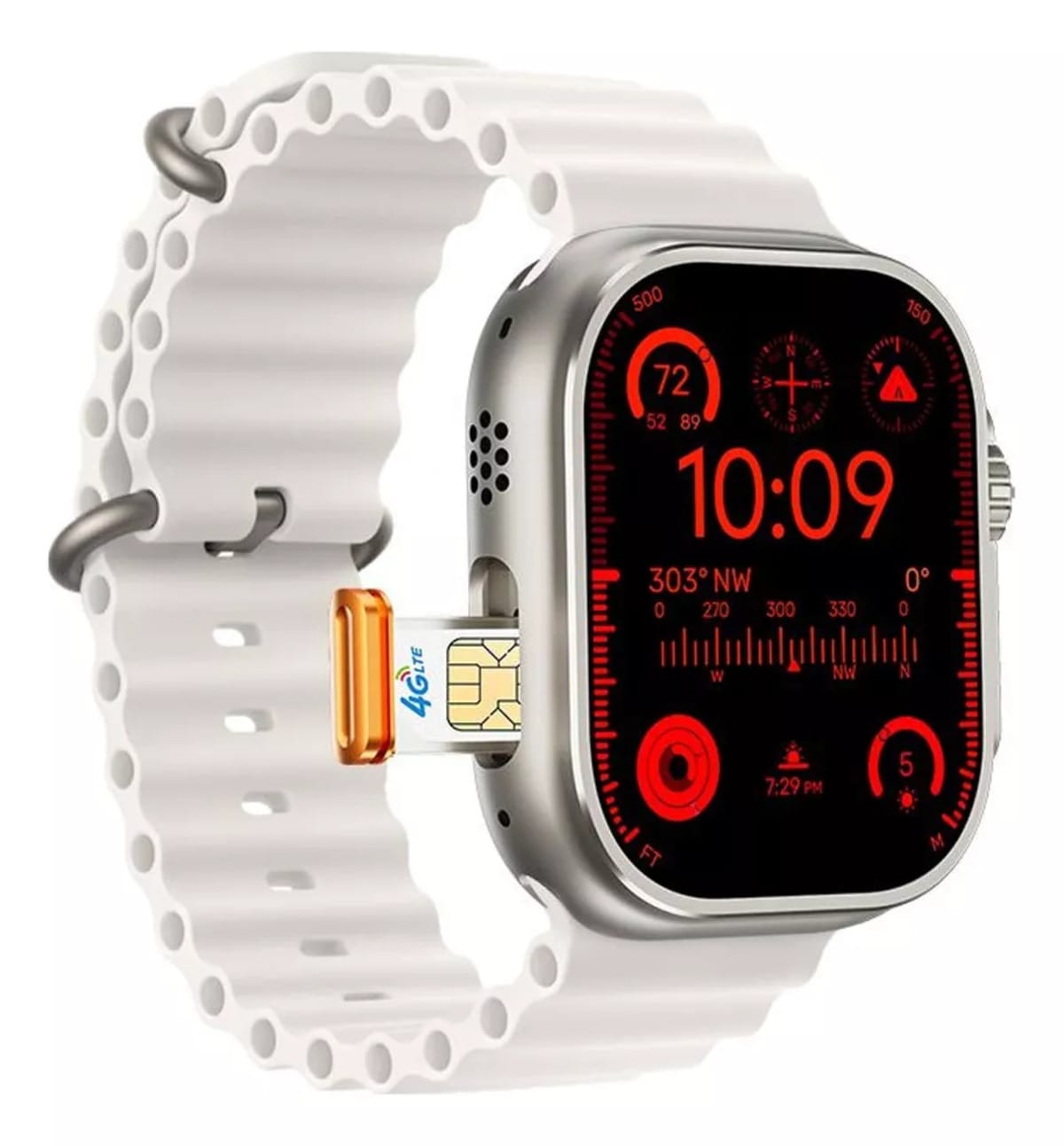 Reloj Smartwatch Gs Ultra Android 8.1 Wifi Gps 8gb  Gris Fralugio $1,429