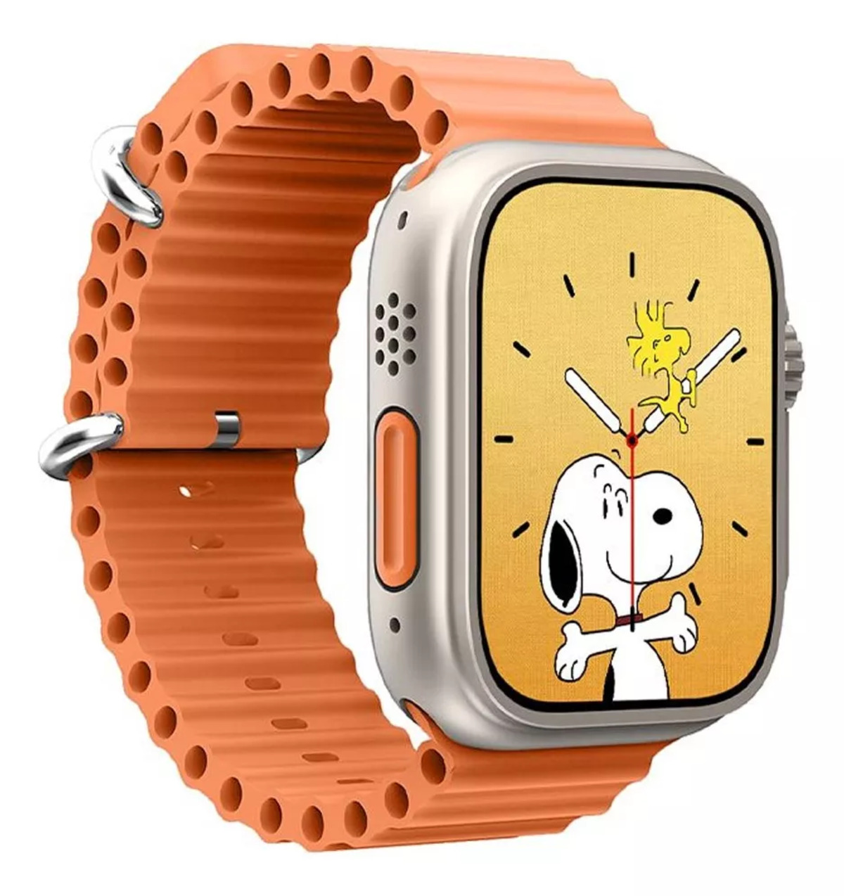 Foto 2 pulgar | Reloj Smartwatch Fralugio Naranja GS Ultra Android 8.1 Wifi Gps 8gb