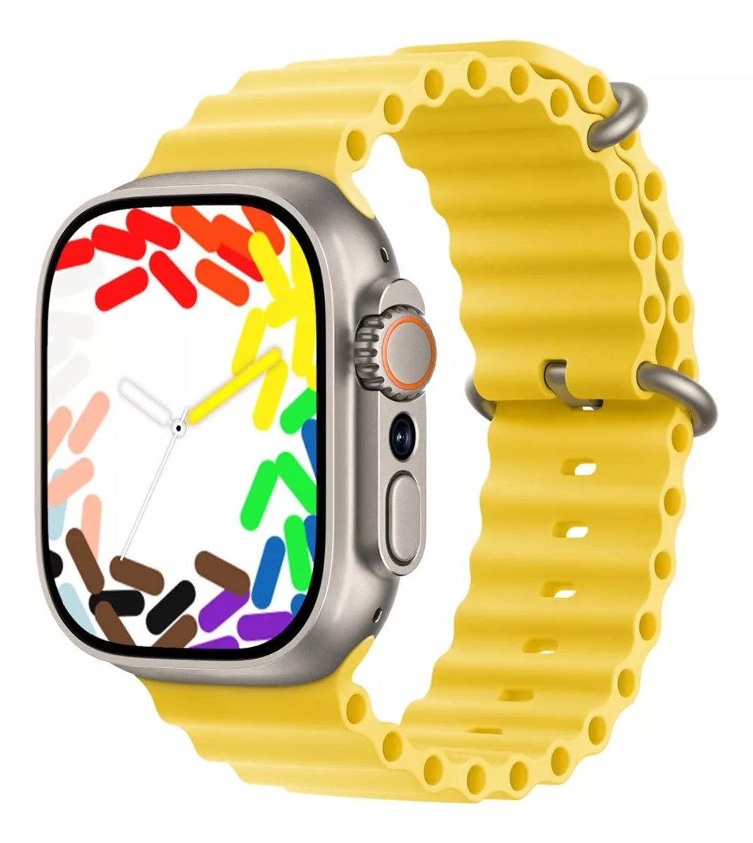 Foto 5 pulgar | Reloj Android Watch Fralugio HK Ultra One 2GB RAM 16GB ROM  Amarillo