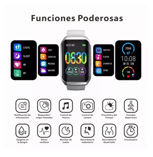 Foto 2 | Reloj Inteligente Deportivo Belug H77 Smartwatch Bluetooth 1.57'' Bisel Gris