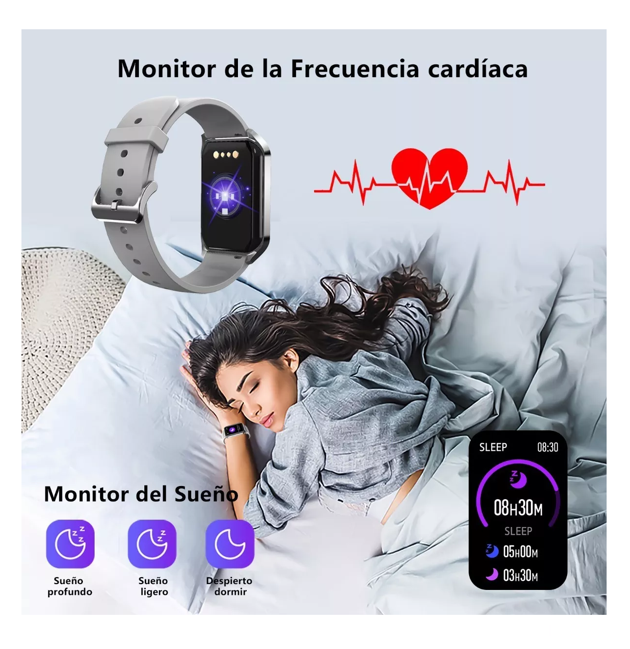 Foto 4 pulgar | Reloj Inteligente Deportivo Belug H77 Smartwatch Bluetooth 1.57'' Bisel Gris