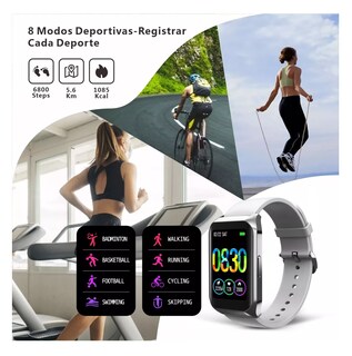 Foto 4 | Reloj Inteligente Deportivo Belug H77 Smartwatch Bluetooth 1.57'' Bisel Gris