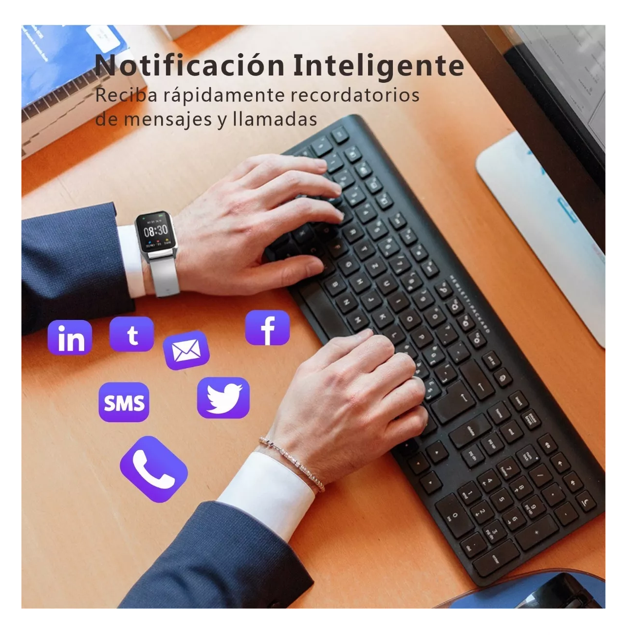 Foto 6 pulgar | Reloj Inteligente Deportivo Belug H77 Smartwatch Bluetooth 1.57'' Bisel Gris