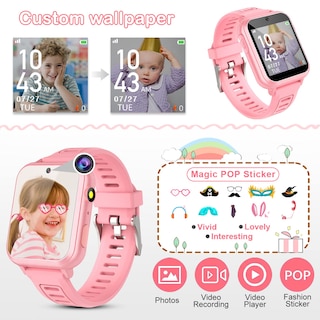 Foto 5 | Reloj Inteligente Phyulls para Niños Con 24 Juegos Cámara Video Y Música - Venta Internacional