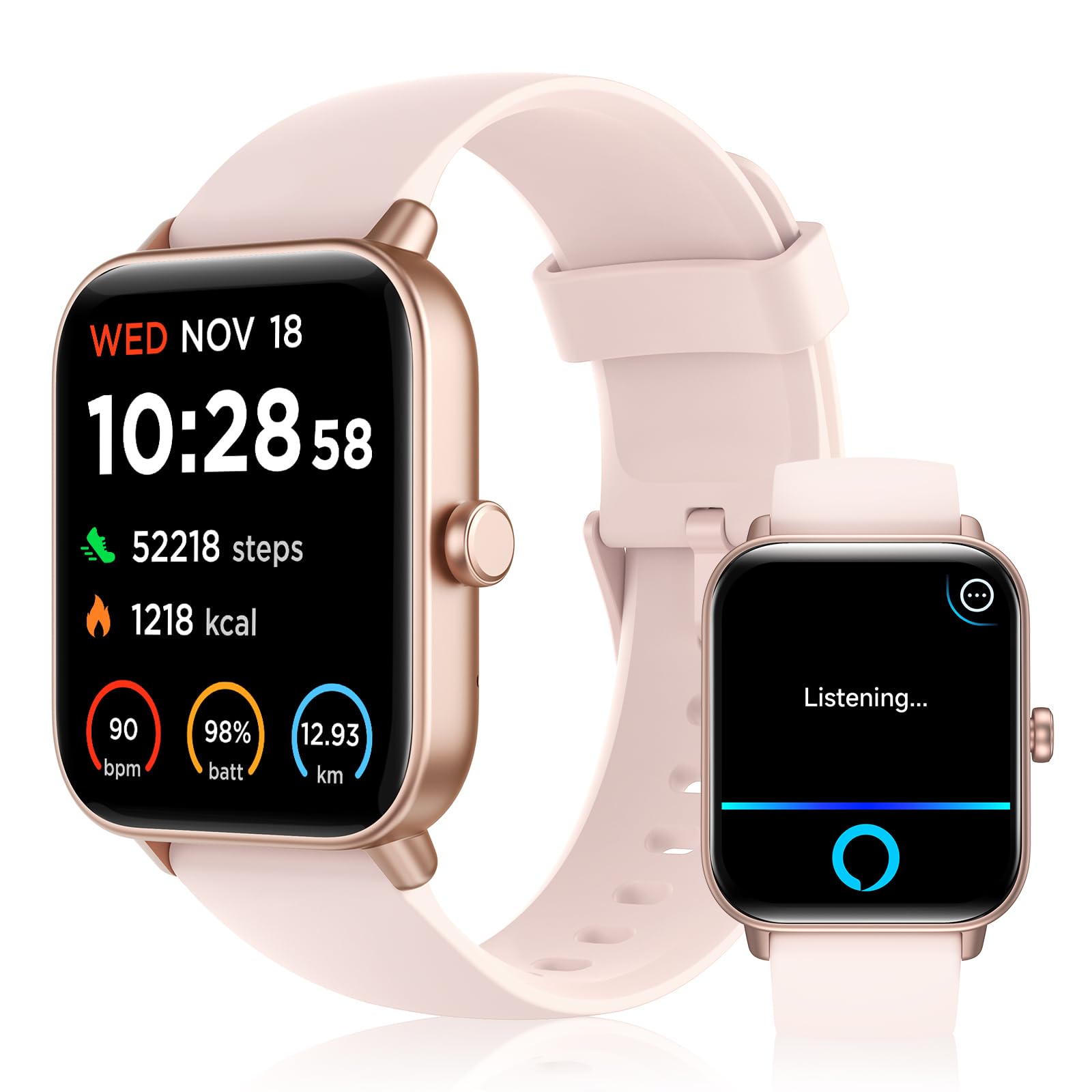 Reloj Inteligente Tensky para Mujer con Alexa y Bluetooth Call De 1.8 Pulgadas - Venta Internacional $2,331