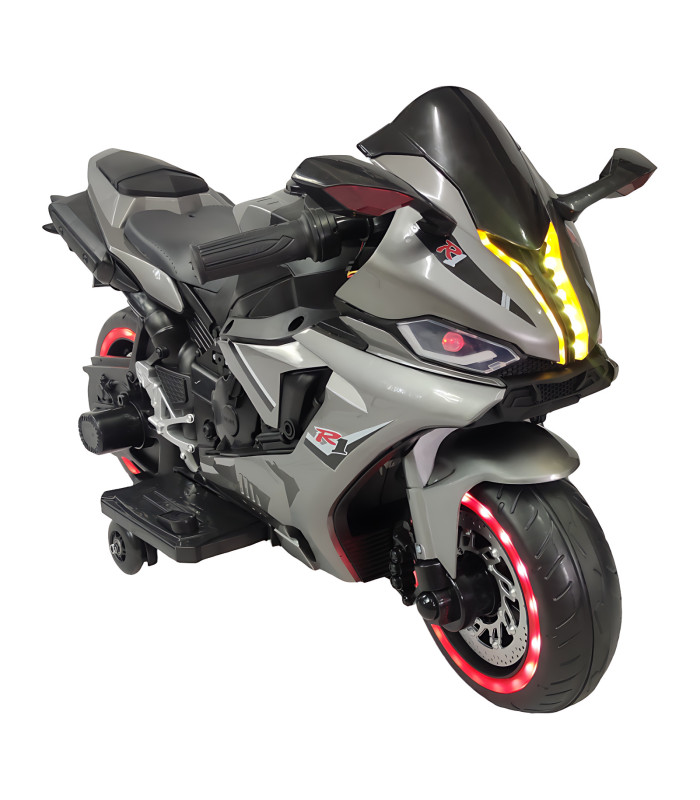 Foto 1 | Motocicleta Montable Eléctrica Tres Ruedas Luz Led 12v Generica color Gris