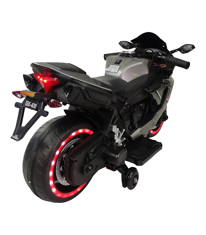 Foto 8 pulgar | Motocicleta Montable Eléctrica Tres Ruedas Luz Led 12v Generica color Gris