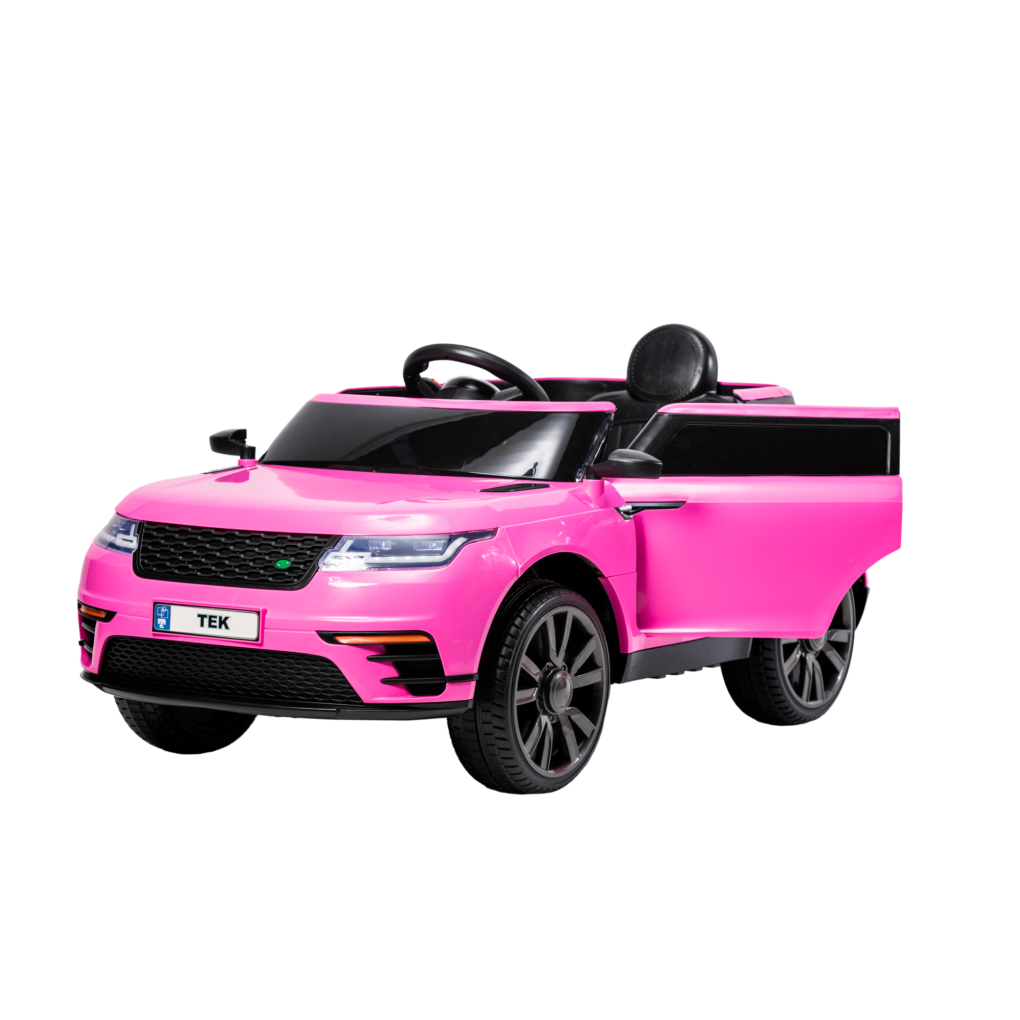 Coche Montable Eléctrico con Control Remoto Led Sonidos Generica color Rosa