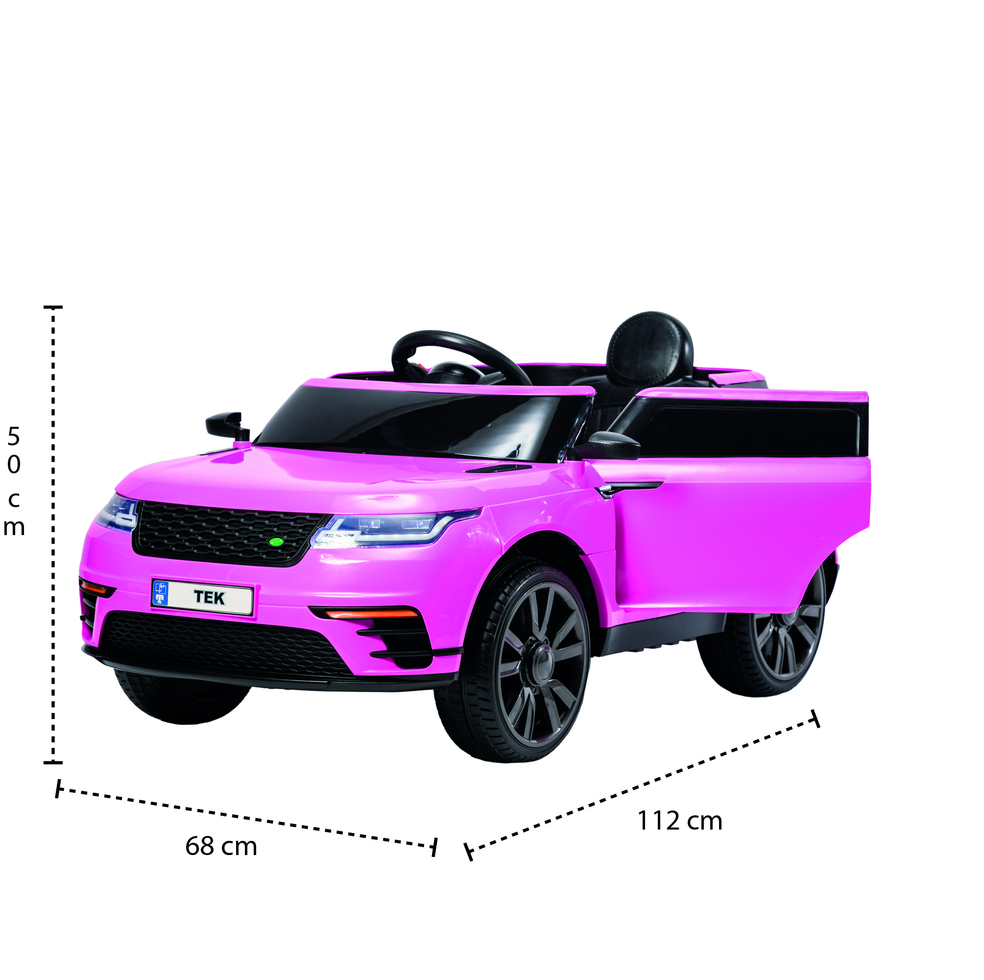 Foto 8 pulgar | Coche Montable Eléctrico con Control Remoto Led Sonidos Generica color Rosa