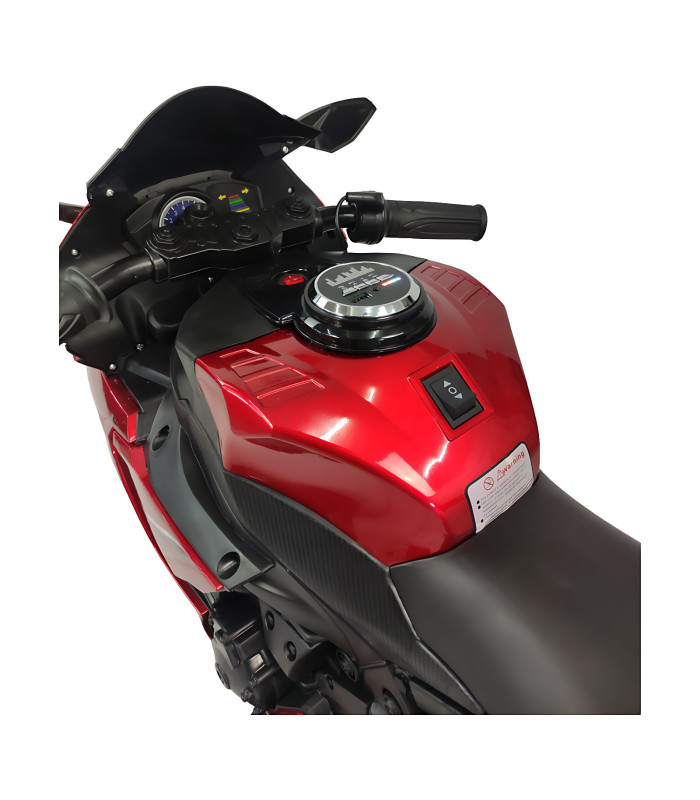 Foto 7 pulgar | Motocicleta Montable Eléctrica Tres Ruedas Luz Led 12v Generica color Rojo