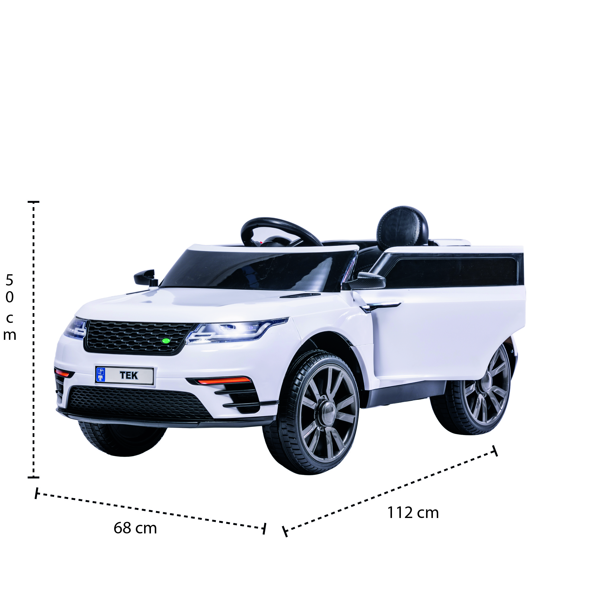 Foto 7 | Coche Montable Eléctrico con Control Remoto Led Sonidos Generica color Blanco