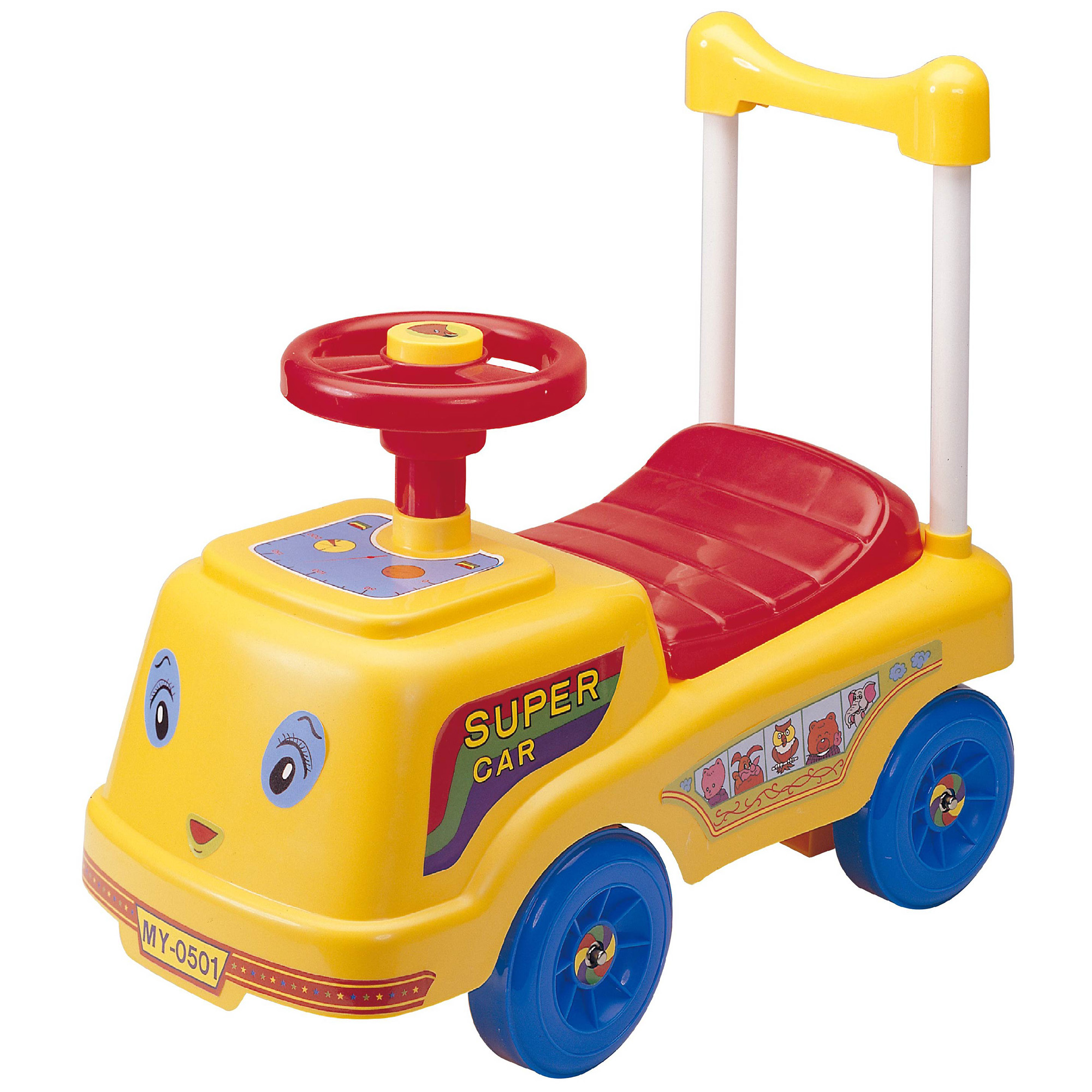 Carrito Montable Mytek Súper Car Amarillo