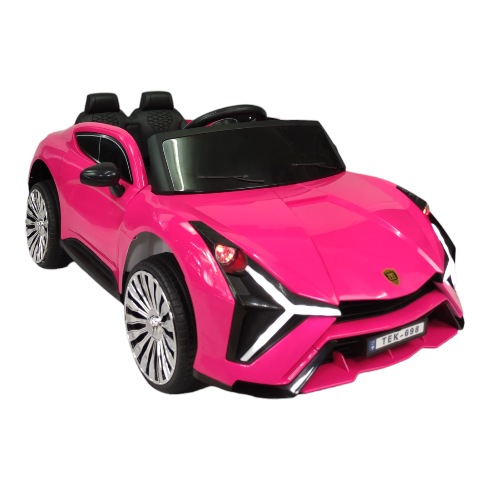 Foto 1 | Carro Montable Eléctrico para Niños TEK-698-ROSA Control Remoto Luz