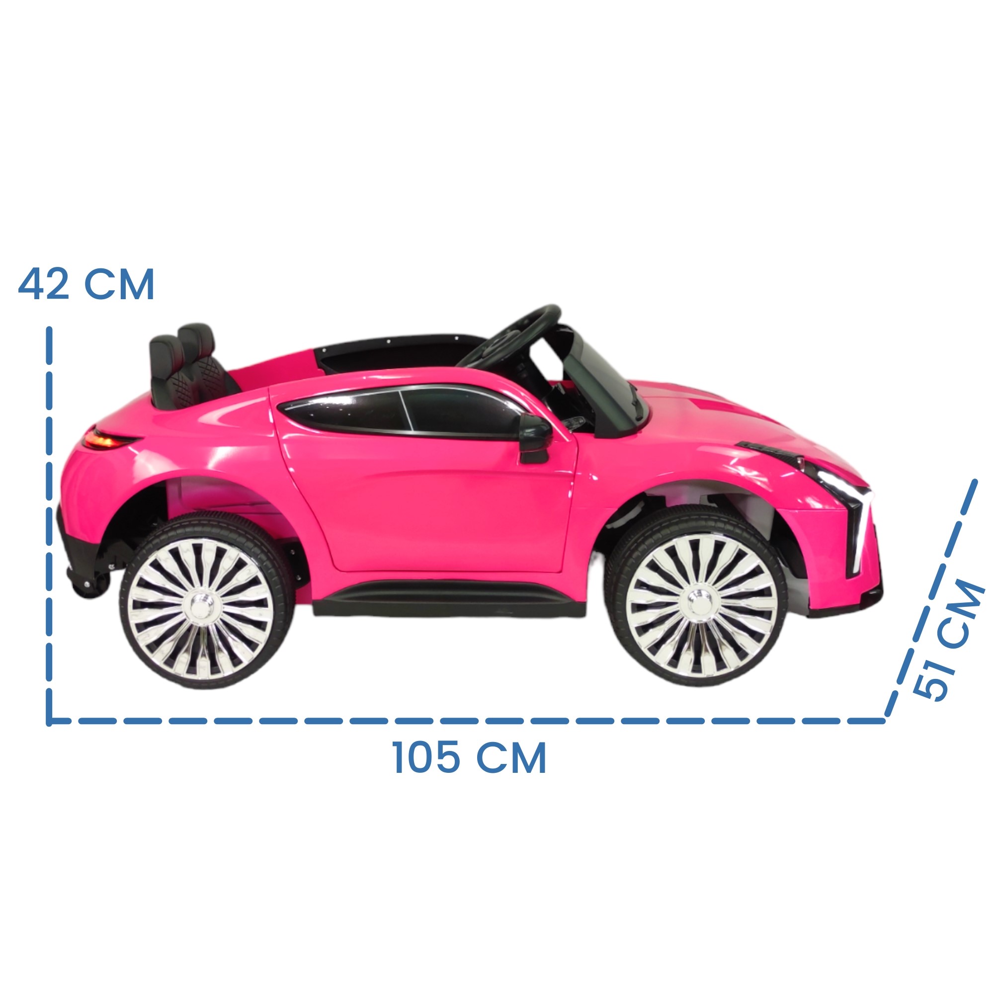 Foto 6 pulgar | Carro Montable Eléctrico para Niños TEK-698-ROSA Control Remoto Luz