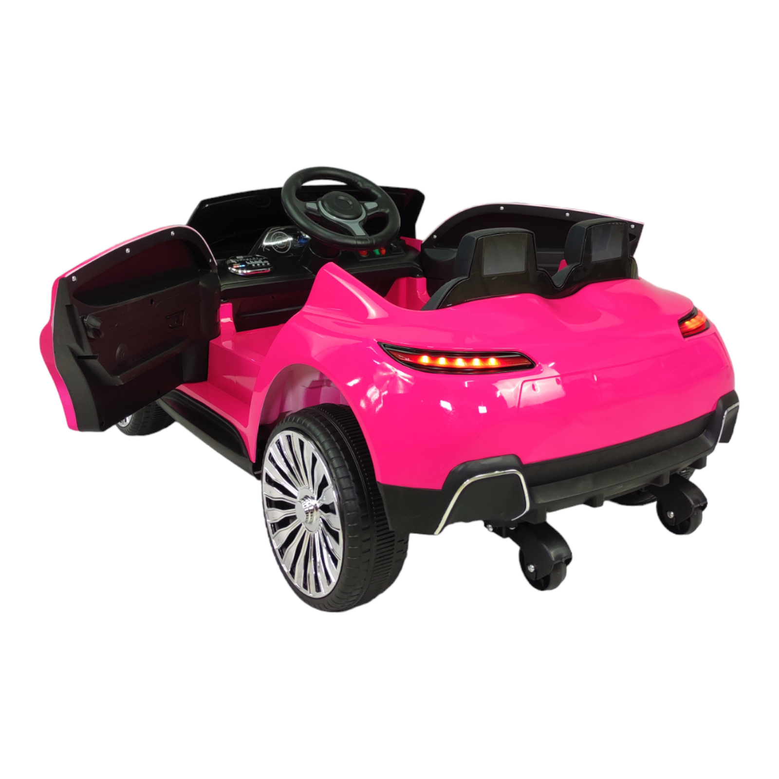 Foto 6 | Carro Montable Eléctrico para Niños TEK-698-ROSA Control Remoto Luz