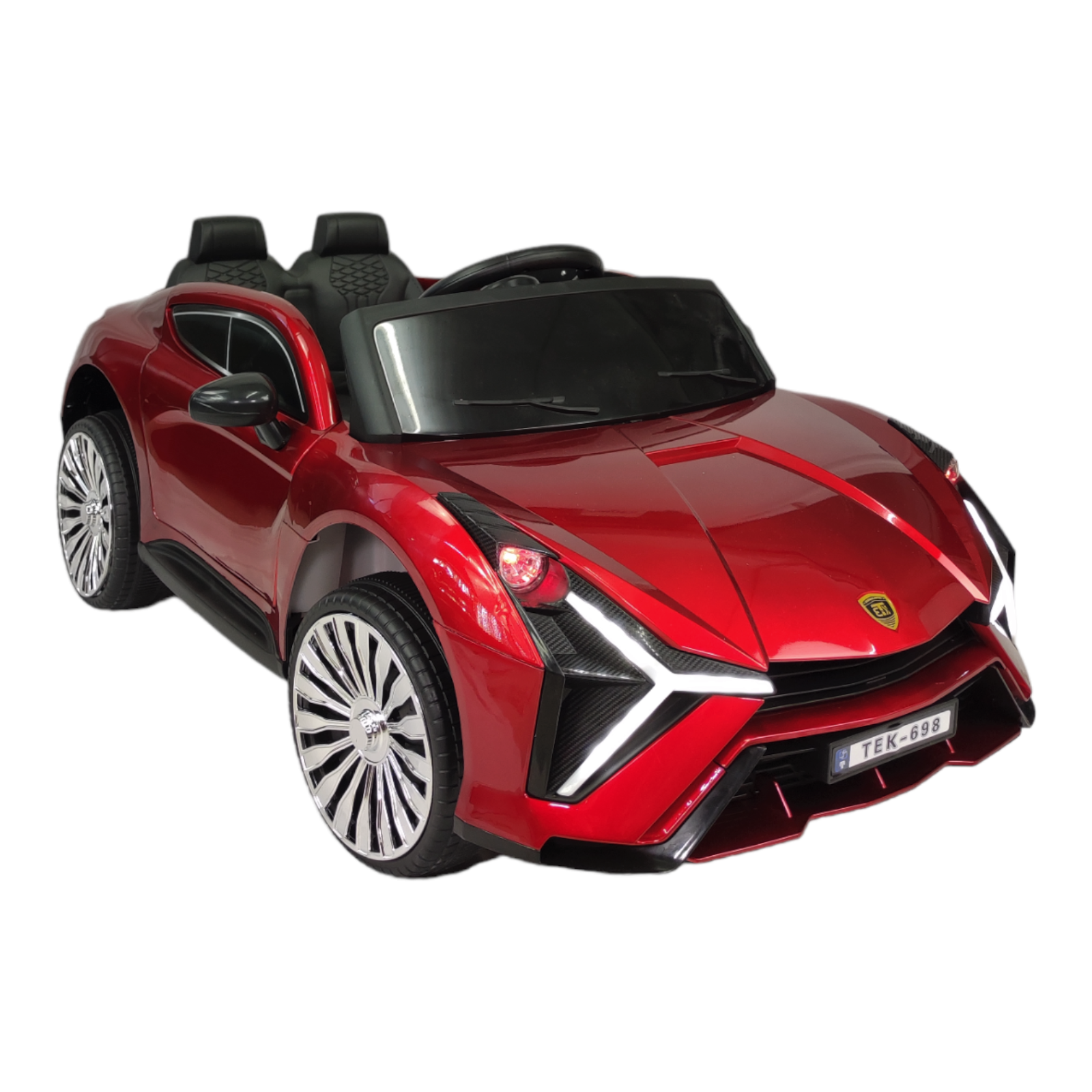 Foto 1 | Carro Montable Eléctrico para Niños TEK-698-ROJO Control Remoto Luz