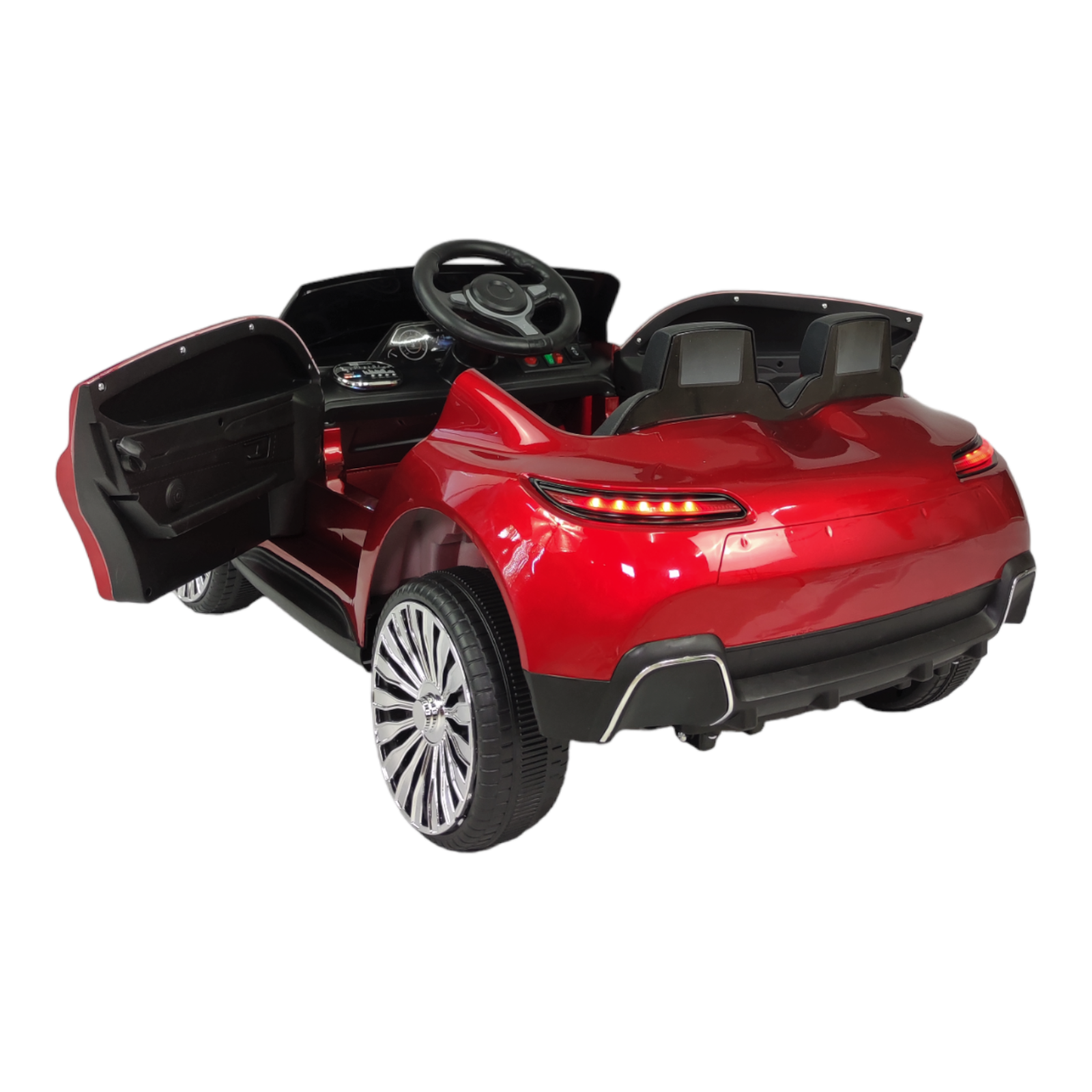 Foto 7 pulgar | Carro Montable Eléctrico para Niños TEK-698-ROJO Control Remoto Luz