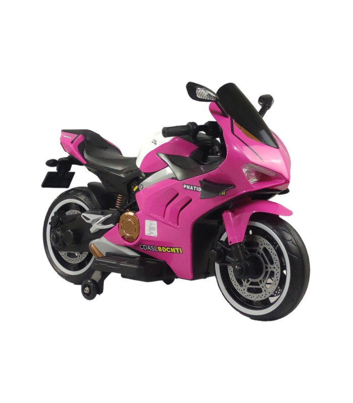 Motocicleta Montable Eléctrica Genérica 12V color Rosa