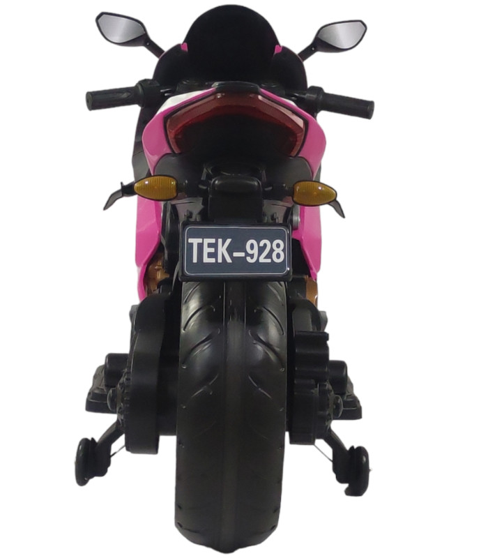 Foto 6 pulgar | Motocicleta Montable Eléctrica Genérica 12V color Rosa