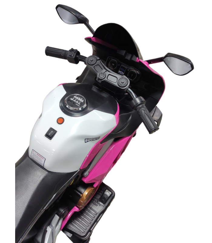 Foto 7 pulgar | Motocicleta Montable Eléctrica Genérica 12V color Rosa