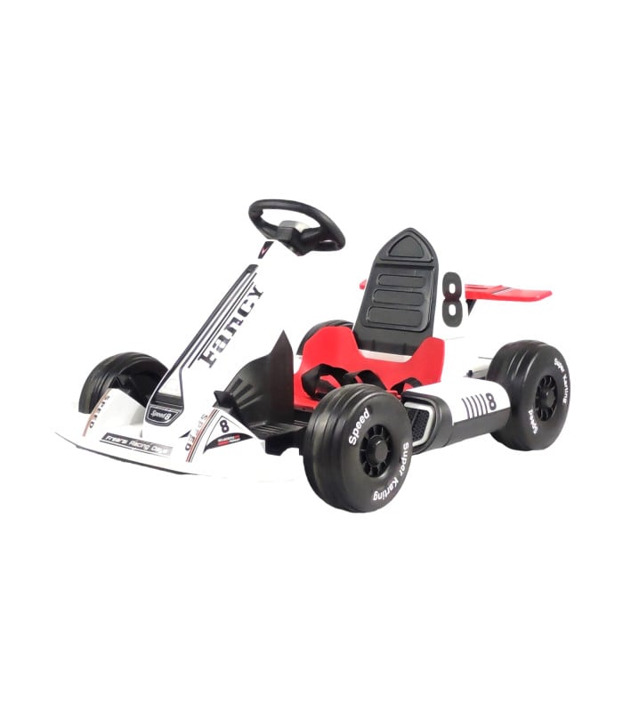 Go Kart Montable Electrico Control Remoto Blanco 8 Km/h 12v7 Blanco $5,800