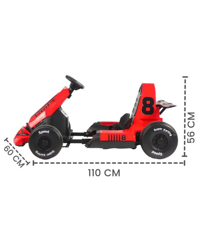 Foto 6 pulgar | Go Kart Montable Electrico Control Remoto Rojo 8 Km/h 12v7 Rojo