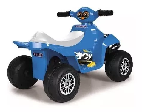 Foto 4 | Cuatrimoto Eléctrica Montable Feber Quad Racy color Azul