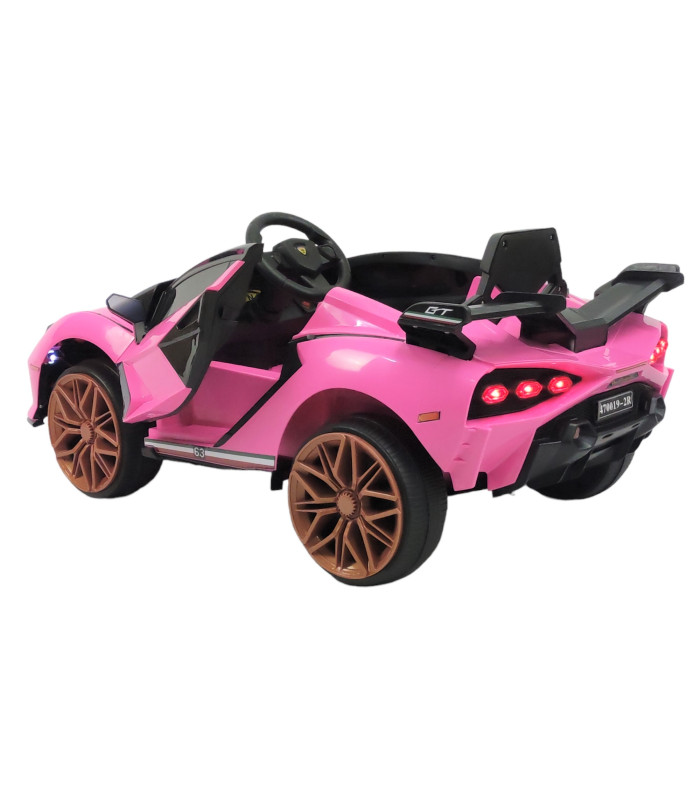 Foto 6 pulgar | Carro Electrico Para Niños Con Control Remoto 12v Lambo Rosa