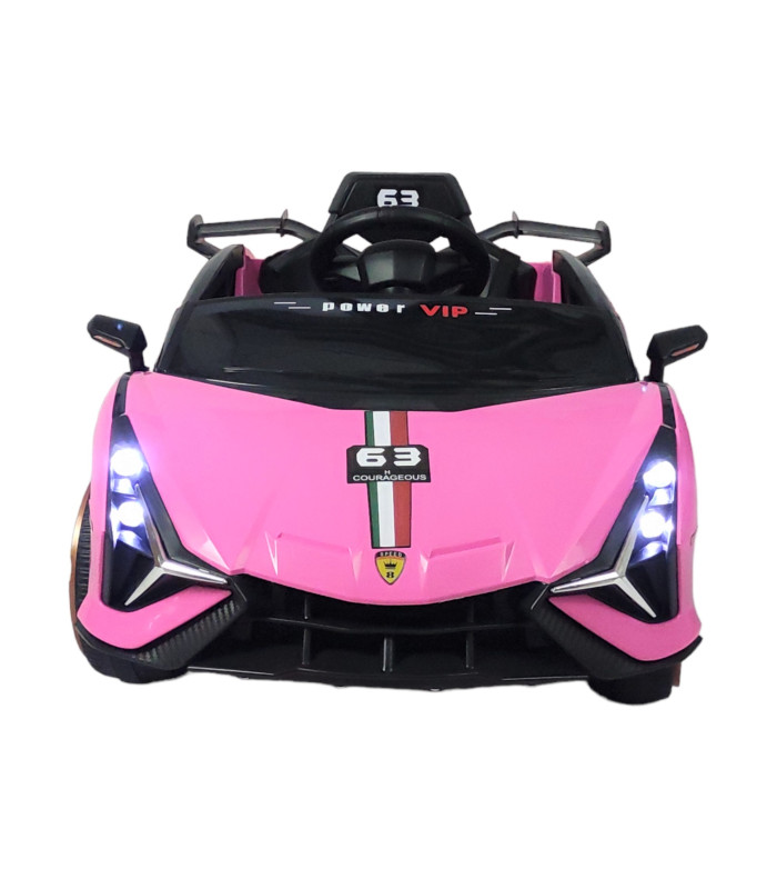 Foto 8 pulgar | Carro Electrico Para Niños Con Control Remoto 12v Lambo Rosa