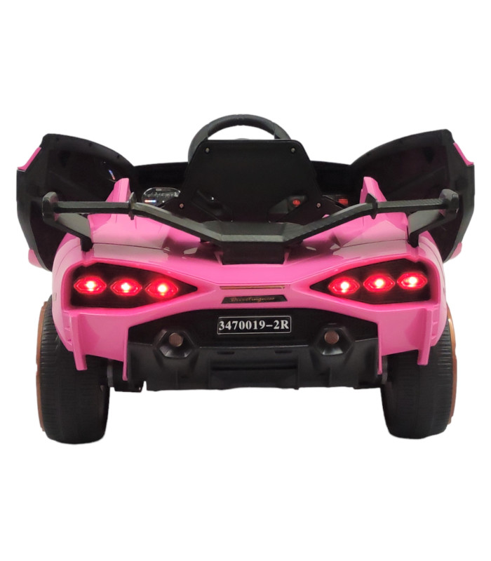 Foto 9 pulgar | Carro Electrico Para Niños Con Control Remoto 12v Lambo Rosa