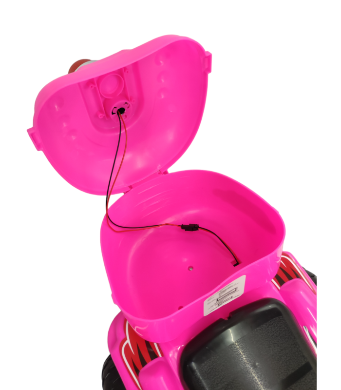 Foto 9 pulgar | Motocicleta Montable Eléctrica Tek Sonido Luz Led 6v color Rosa