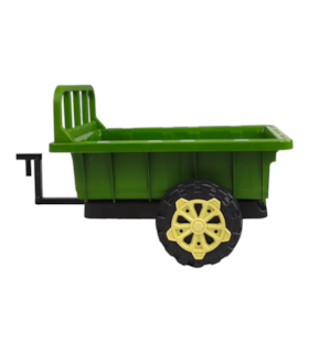 Foto 8 | Tractor Montable Electrico Con Remolque Control Remoto Verde