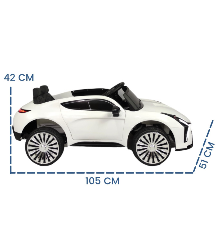 Foto 5 | Montable para Niños Eléctrico Control Remoto Luz Blanco Lambo