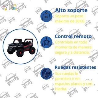 Foto 3 | Camioneta Montable Eléctrica Yei YEI-CM01BK-RECR Negro