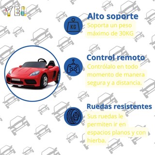 Foto 3 | Carrito Montable Eléctrico Deportivo Yei YEI-AM01RD-DEPO Rojo