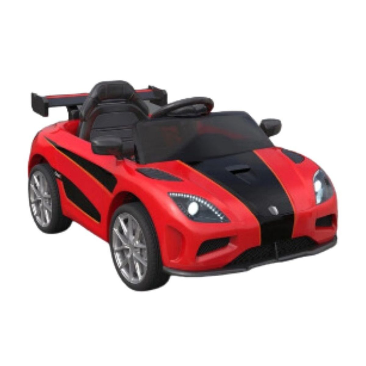 Carrito Montable Eléctrico con Alerón Yei YEI-AM01RD-ALE Rojo