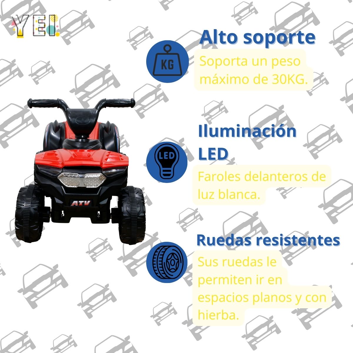 Foto 3 | Montable Eléctrico Yei color Rojo