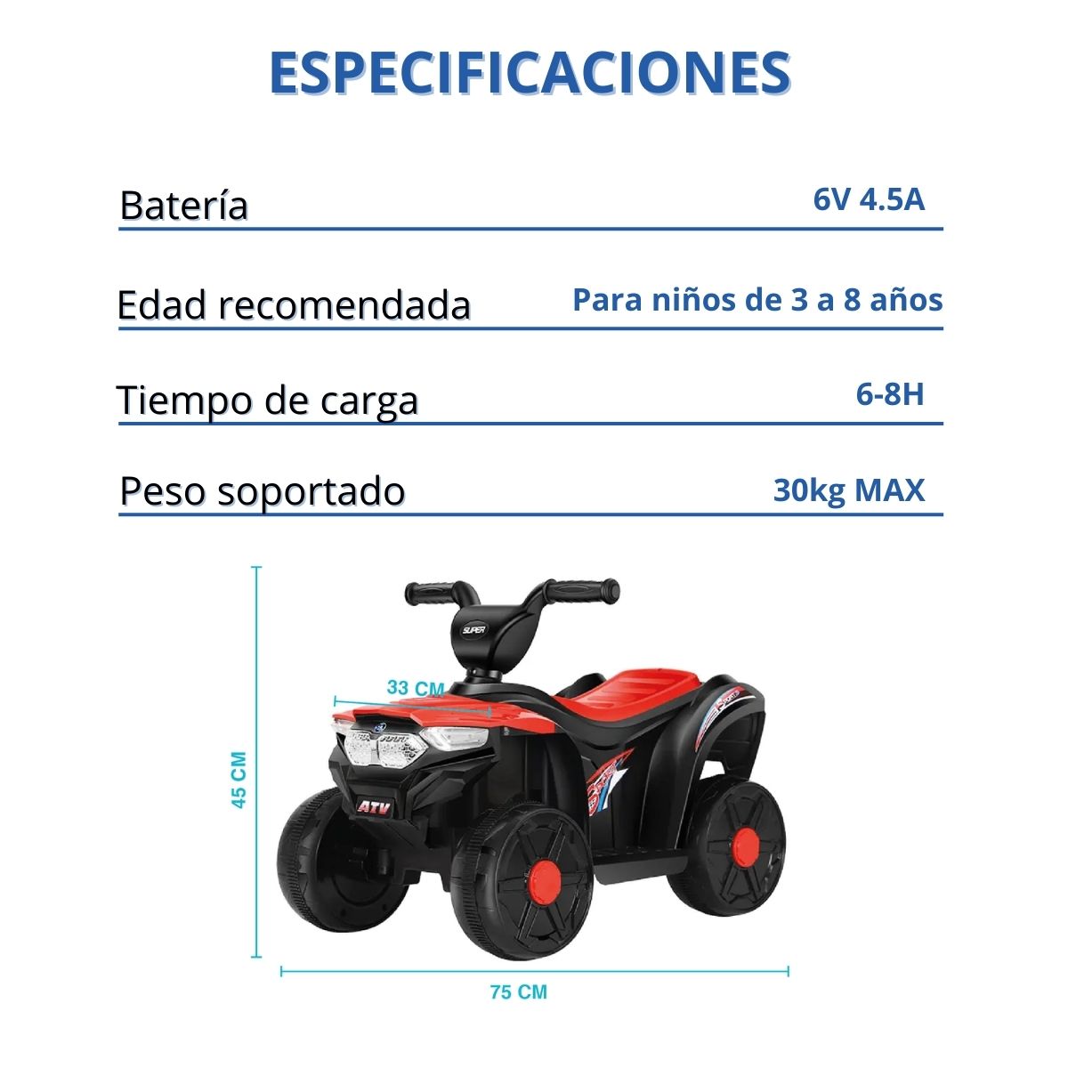 Foto 6 | Montable Eléctrico Yei color Rojo