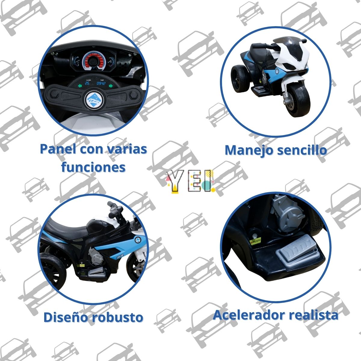 Foto 5 pulgar | Montable Eléctrico Yi color Azul