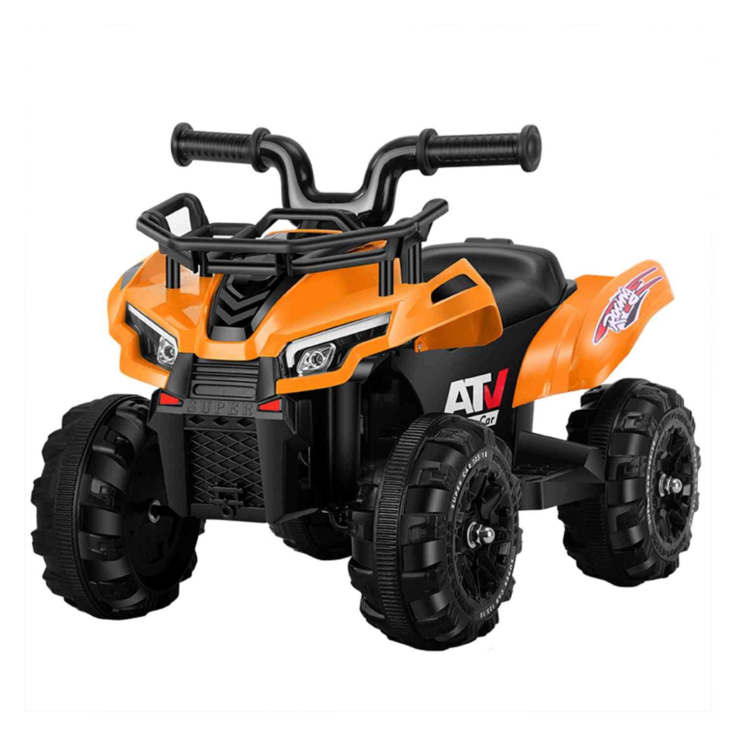 Montable Eléctrico de Cuatrimoto Little Monkey 6v Moto Música Led Naranja para Niño $2,299