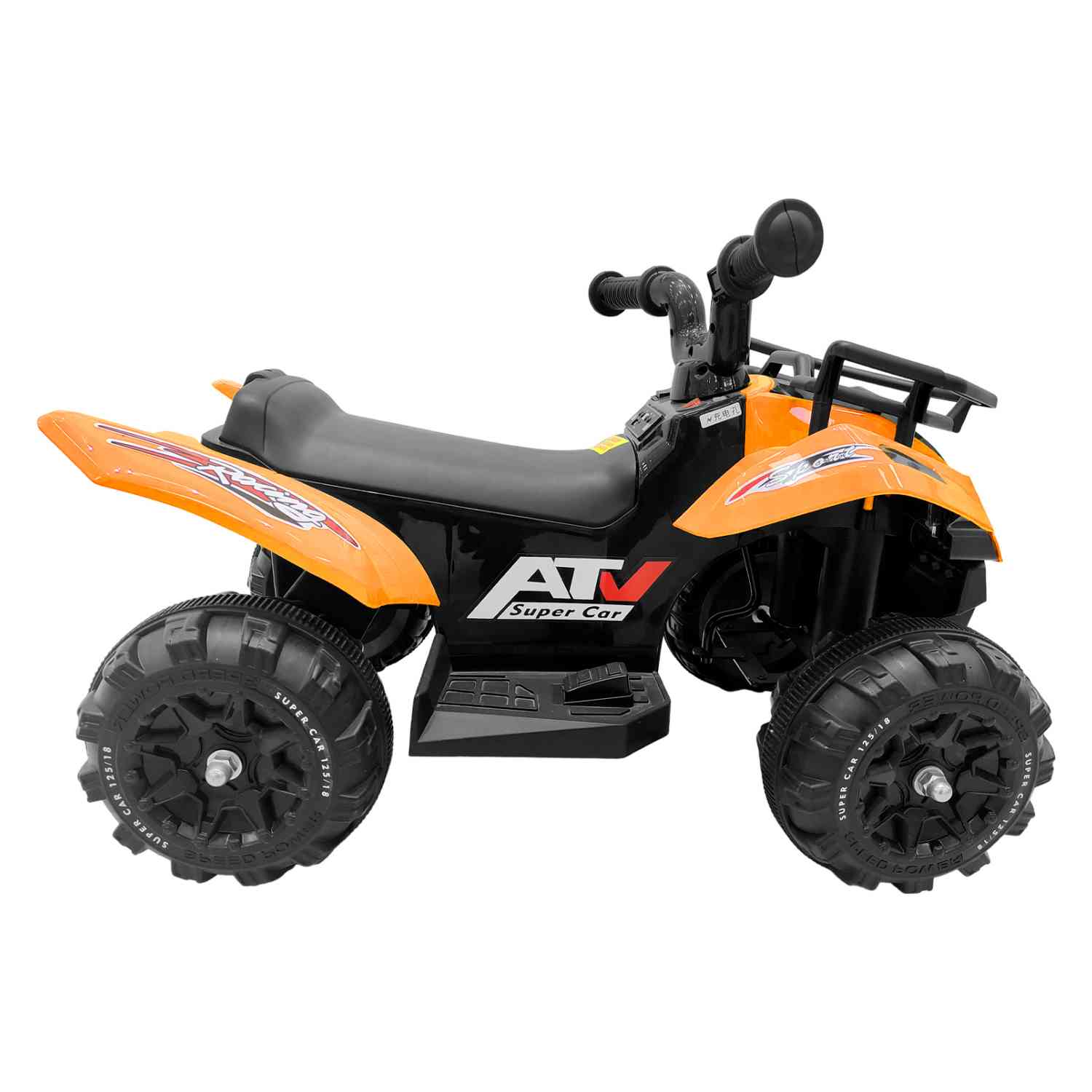 Foto 4 pulgar | Montable Eléctrico de Cuatrimoto Little Monkey 6v Moto Música Led Naranja para Niño