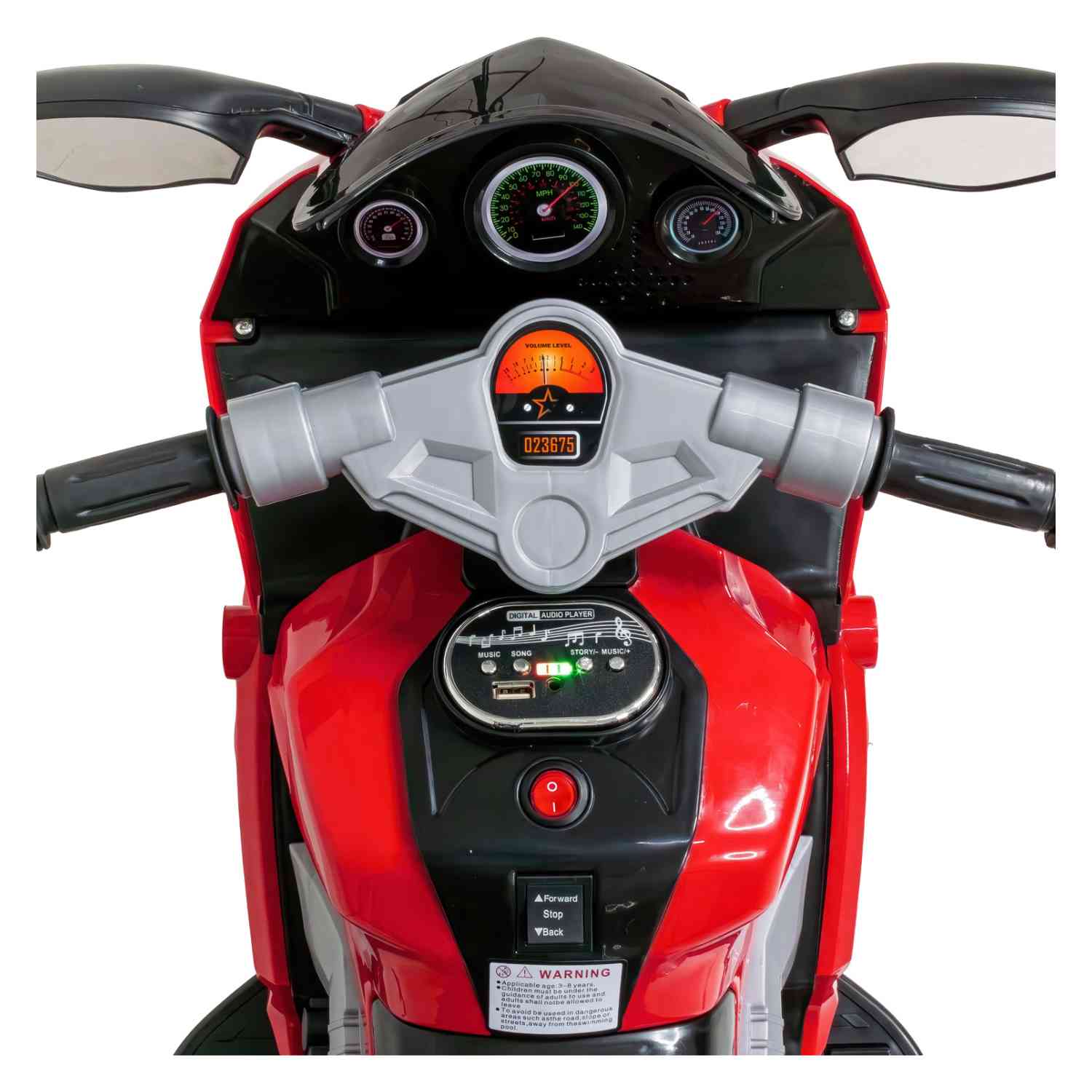 Foto 6 pulgar | Moto Montable Eléctrica 6v Little Monkey con Música y Luz Rojo