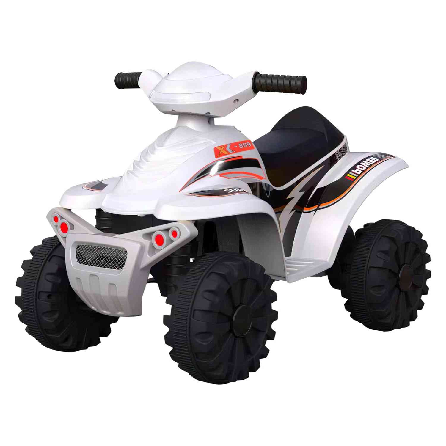 Cuatrimoto Montable Eléctrica 6v Moto Little Monkey Musical Blanco