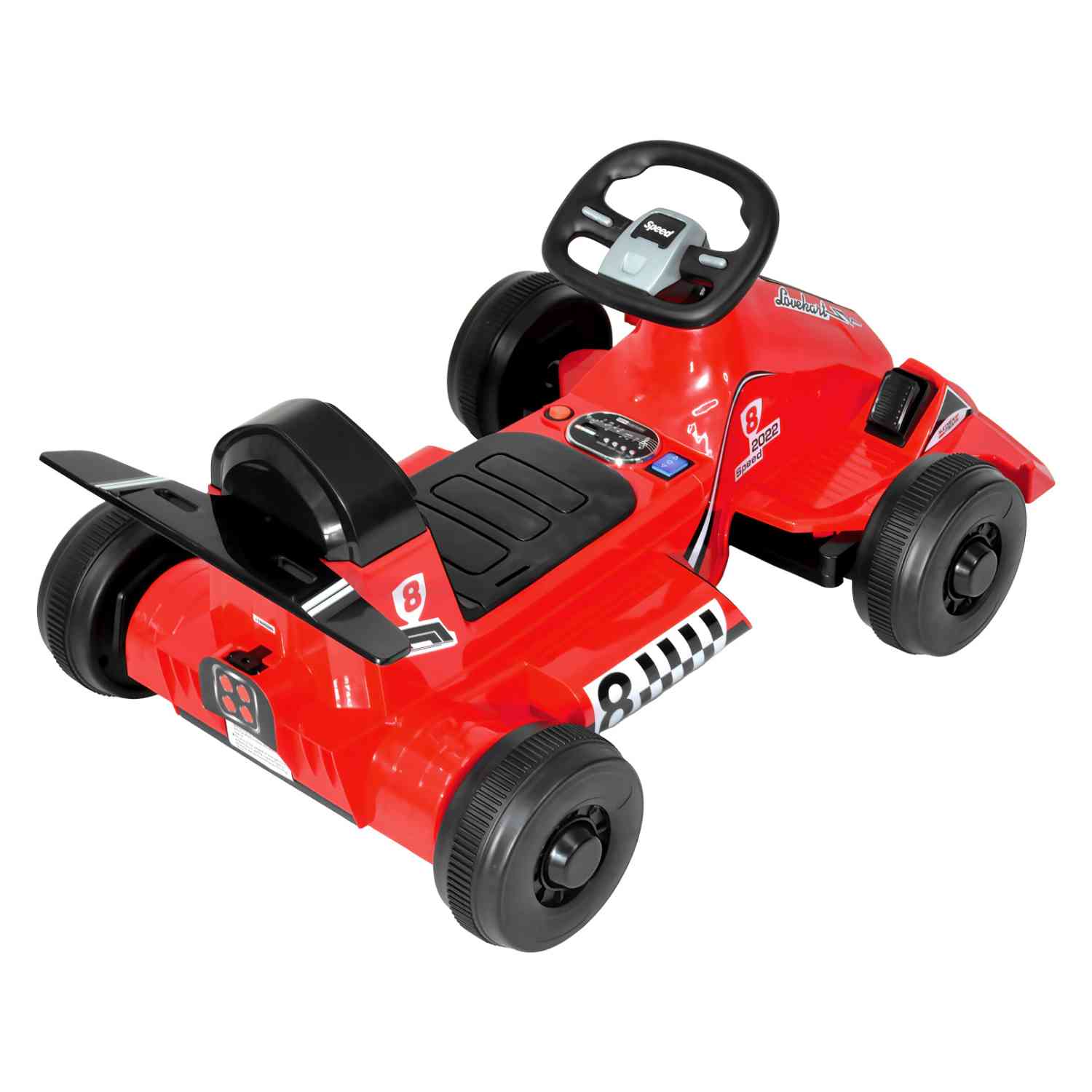 Foto 6 pulgar | Go Kart Eléctrico Little Monkey 12v F1 Rojo