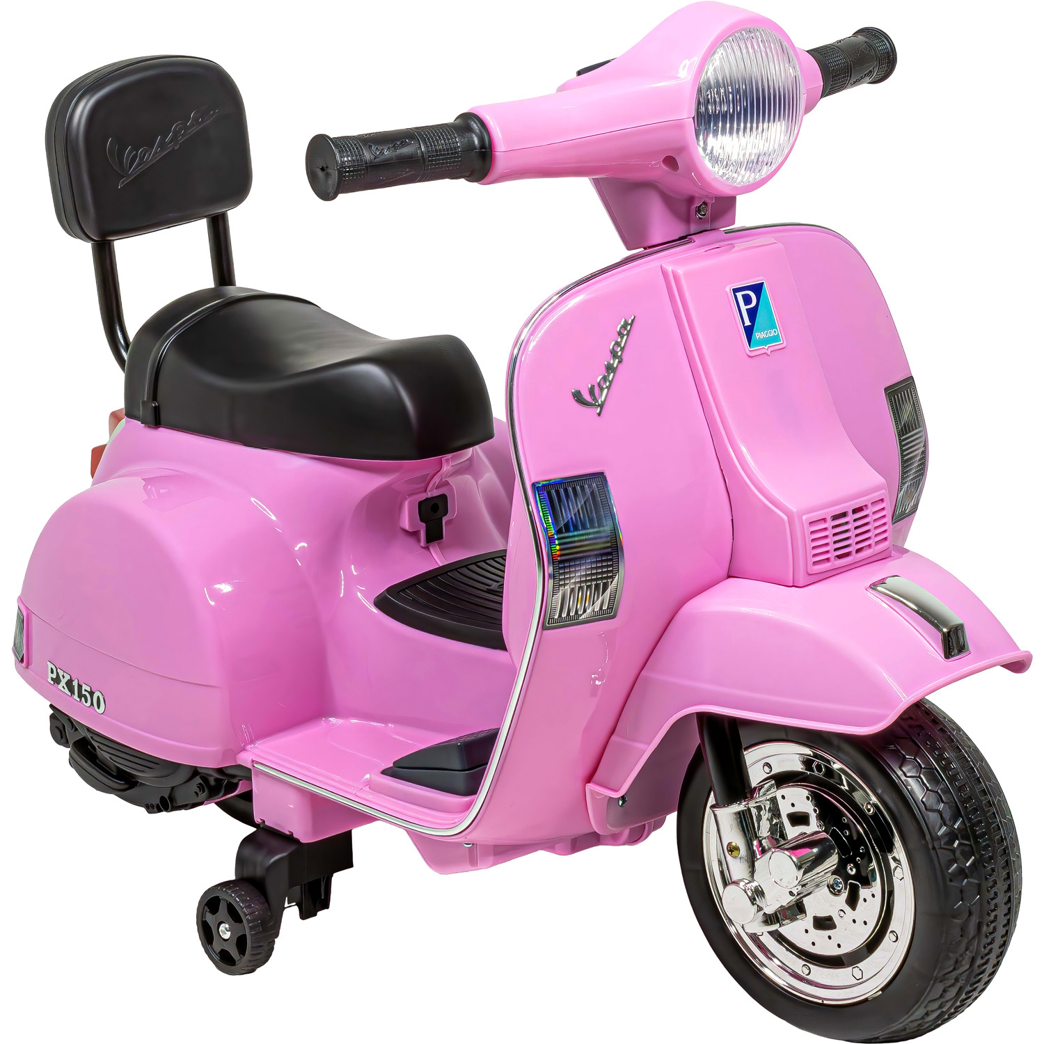 Moto Vespa Eléctrica Montable Little Monkey Rosa Ajustable 6v para Niña