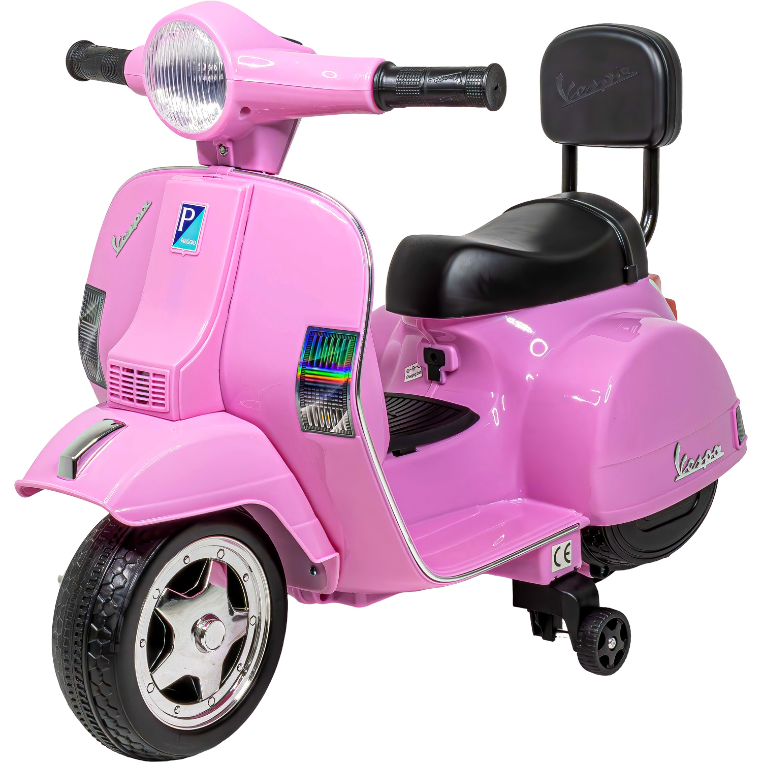 Foto 6 | Moto Vespa Eléctrica Montable Little Monkey Rosa Ajustable 6v para Niña