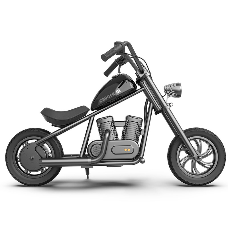 Moto Electrica Infantil Hyper Gogo Cruiser 12 Basica Negro