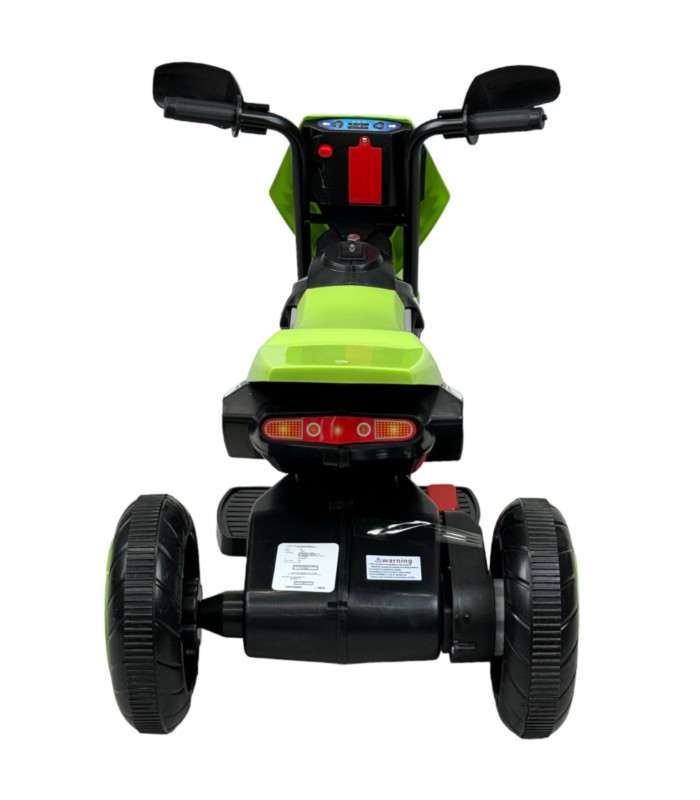 Foto 5 pulgar | Motocicleta Montable Para Niños 3 Ruedas Sonido,luz 6v Verde