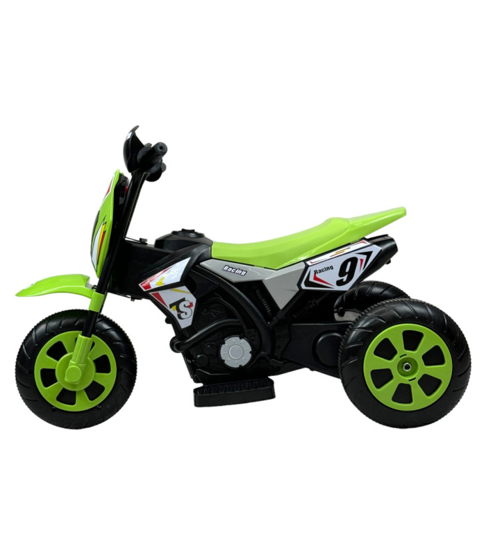 Foto 6 | Motocicleta Montable Para Niños 3 Ruedas Sonido,luz 6v Verde