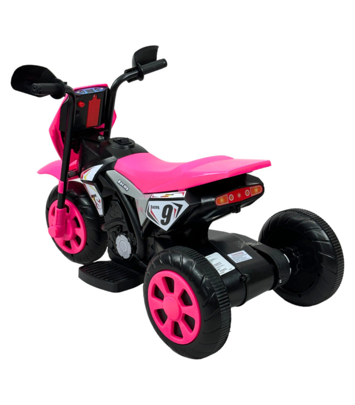 Foto 5 | Motocicleta Montable Para Niños 3 Ruedas Sonido,luz 6v Rosa